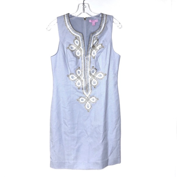 Lilly Pulitzer Dresses & Skirts - Lily Pulitzer Mika Seaside Grey Shift Dress